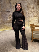 Load image into Gallery viewer, High Waisted Flare Trousers
